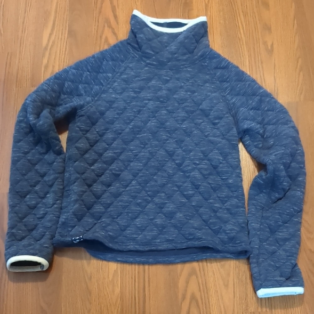 Oiselle Blue Quilted Women's Sweater